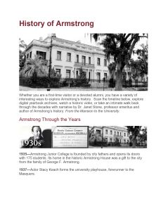 History of Armstrong