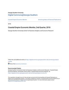 Coastal Empire Economic Monitor, 2nd Quarter, 2018