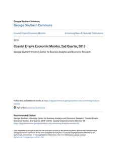 Coastal Empire Economic Monitor, 2nd Quarter, 2019