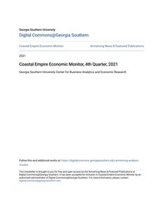 Coastal Empire Economic Monitor, 4th Quarter, 2021