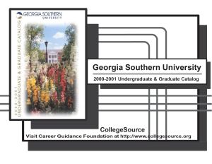 Undergraduate and graduate catalog [2000-2001]