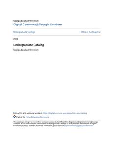 Undergraduate Catalog