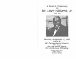 Mr. Love Williams Jr.