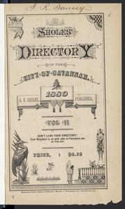 Sholes' Directory of the City of Savannah, Volume II, 1880