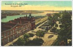 Savannah River from city hall, Savannah, Ga.
