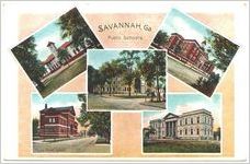 Savannah, Ga. public schools : Barnard St. School ; Chatham Academy ; Anderson St. School ; Henry Street School ; 38th Street School