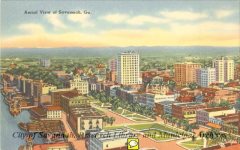 Aerial View of Savannah, Ga.