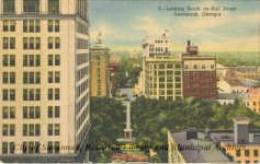 Looking South on Bull Street / Savannah, Georgia