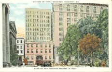 Picture of Hotel Savannah, Savannah, Ga. Showing New Addition Erected in 1920