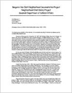 Abstract of an interview with Devereaux Dixon