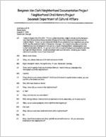 Transcript of an interview with Marie Lewis Green
