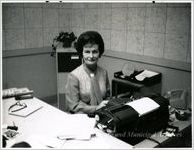 Hilda Eckoff at Typewriter