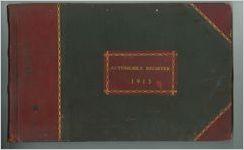 Automobile Registration Book, Volume 2, 1913