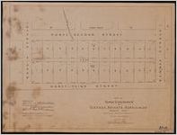 Map of Block V and Block W of Victory Heights Subdivision, Murphey Ward, Chatham County, Georgia.