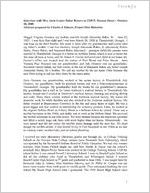 Abstract of an oral history interview with Janie Baker Bowers, 2008 Octoer 20