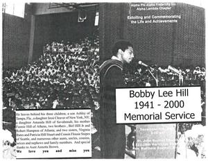 Funeral program for Bobby Lee Hill