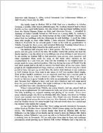 Abstract of an interview with Herman Sylvester Allen