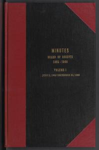 Minutes, Board of Regents, 1965-1966, Volume I, July 1, 1965-December 31, 1965