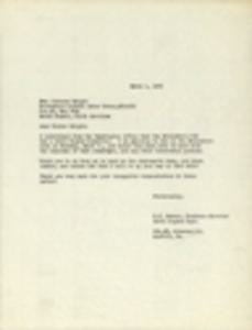 North Carolina local labor bodies, correspondence, 1965