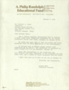 A. Philip Randolph Institute, correspondence, 1975