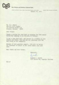 United Way, correspondence, 1975