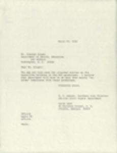 Department of Health, Education, and Welfare, correspondence, 1966, 1970, 1972