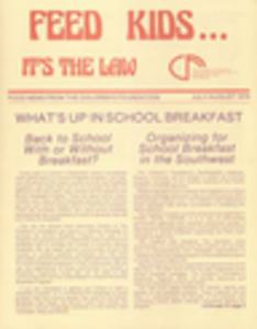 Children's Foundation, Feed Kids … It's the Law newsletters, 1978-1982