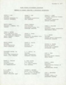 Joint Council on Economic Education, Finance Committee rosters, 1977, 1978, 1980