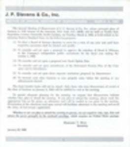 J.P. Stevens, Shareowners Meeting materials, 1980