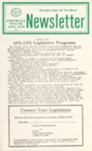 Georgia State AFL-CIO, correspondence and printed materials, 1981