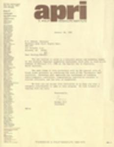 A. Philip Randolph Institute, correspondence and printed materials, 1982-1983