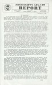 Mississippi AFL-CIO, correspondence and printed materials, 1981
