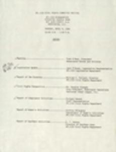 AFL-CIO Civil Rights Committee, meeting materials, March/April 1985