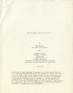 The Earnings of North Carolinians by Emil Malizia, Robert Crow, etc. University of North Carolina at Chapel Hill
