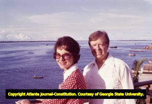 Governor Jimmy Carter and wife Rosalynn traveling through South America, 1972