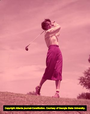 Amateur golfer Dorothy Kirby, 1950