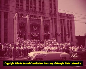 Parade for Dorothy Kirby after winning the Women's National Amateur title, 1951