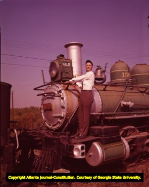 Southern Railway engine 1509 nicknamed "Maud," 1968