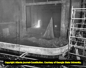 Interior renovation of the Showcase theater, 1962