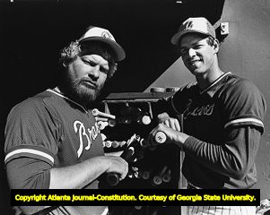 Atlanta Braves' players Bob Horner and Dale Murphy, 1978
