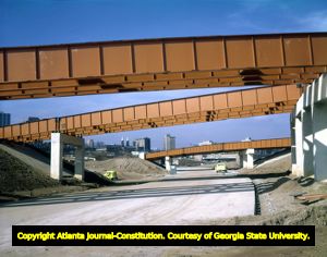 Highway construction north of Atlanta, circa 1960s