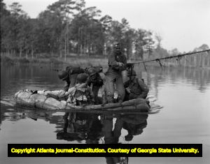 Raft of cadets training at Fort Benning to become rangers, 1950