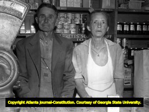 Whitener general store owners, 1950