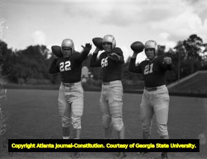 Georgia Bulldogs' players Allen, Todd, and Sinkwich, 1944