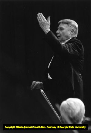 Robert Shaw conducting the Atlanta Symphony Orchestra, 1988