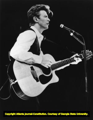 David Bowie performing at the Omni on his Sound and Vision tour, 1990