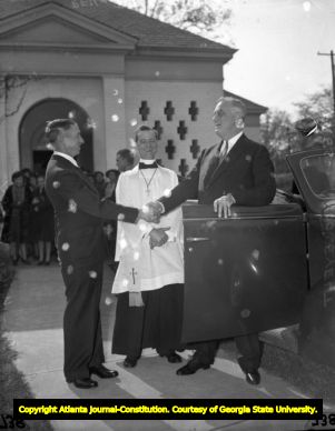 President Franklin Delano Roosevelt visiting Warm Springs, circa 1940s