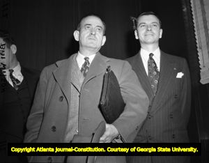 M. E. Thompson and Herman Talmadge during the Three Governors Controversy, 1947