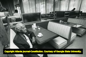 Gilmer Paschal in Paschal's Restaurant, Atlanta, 1988