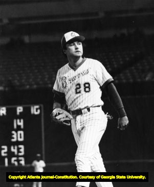 Atlanta Braves' outfielder Mike Lum, circa 1970s